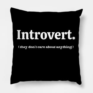 Introvert Quote Pillow