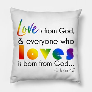 1 John 4:7 Pillow