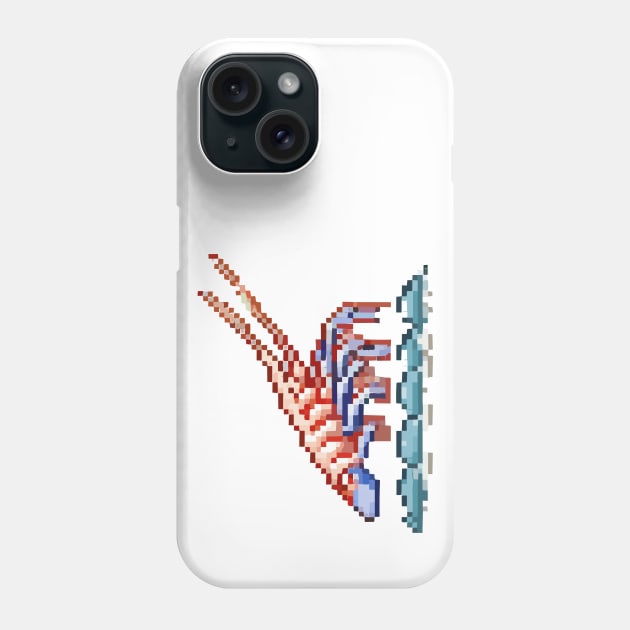 Head animal  pixel art Phone Case by vectorclothes