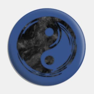 Ying Yang Watercolor Pin