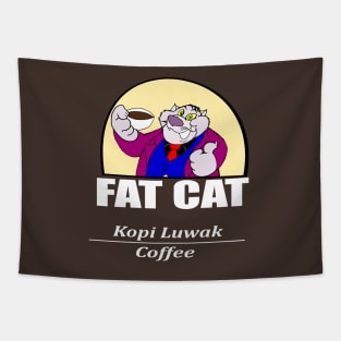 Fat Cat's coffee Tapestry