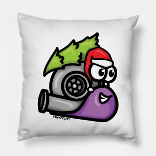 Turbo Snail - Christmas Tree Hauler (Purple) Pillow