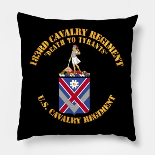 183rd Cavalry Regiment  - COA Pillow