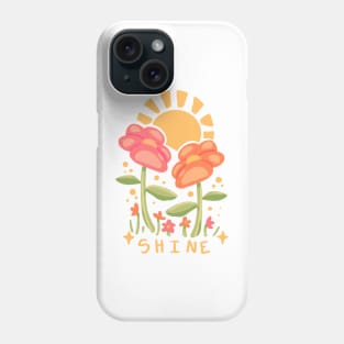 SHINE - happy flowers Phone Case