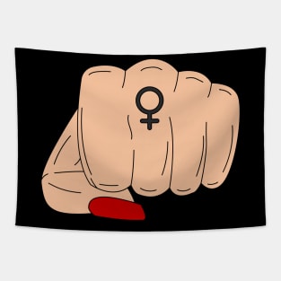 Feminist Girl Power Tapestry