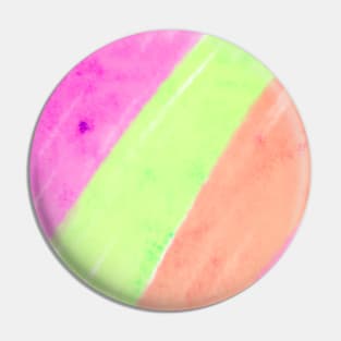 Pink orange green yellow watercolor stripes art Pin