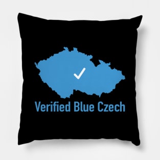 Blue Czech Pillow