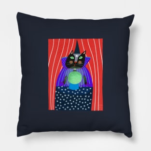 Fortune teller cat Pillow