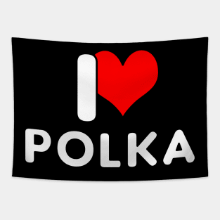 I Love Polka Tapestry