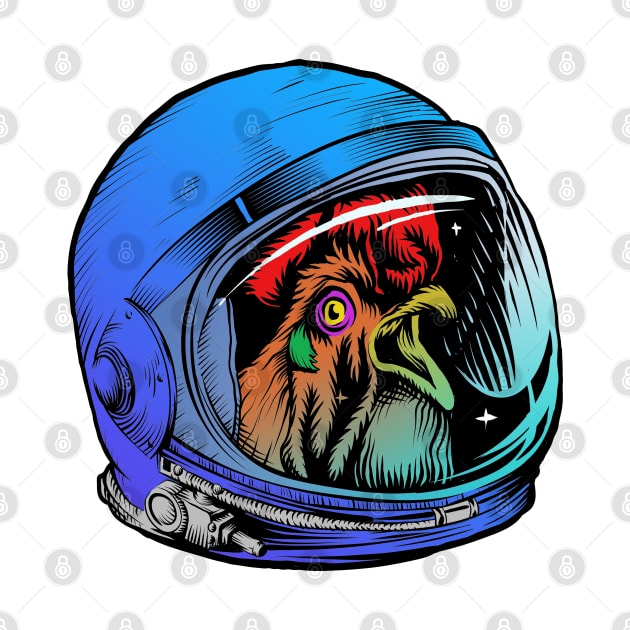 Astro Chicken by Shawnsonart