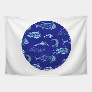 Ancient Fish - Mycenaean Art - Minoan Art Tapestry