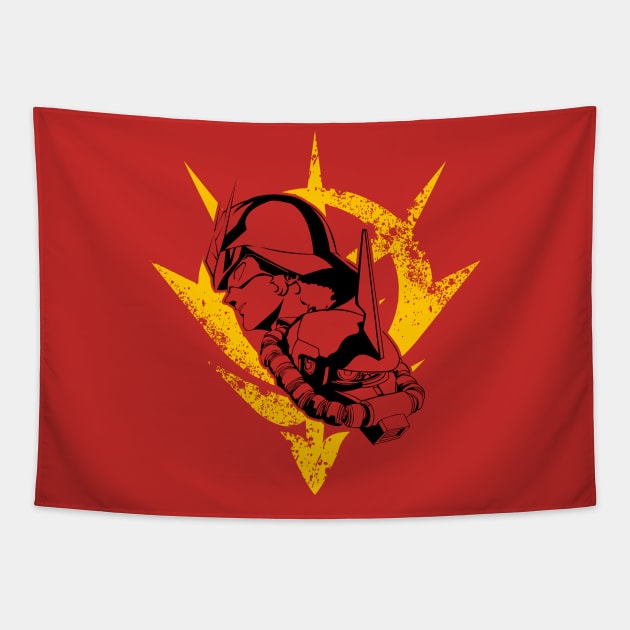 Char Aznable Tapestry by titansshirt