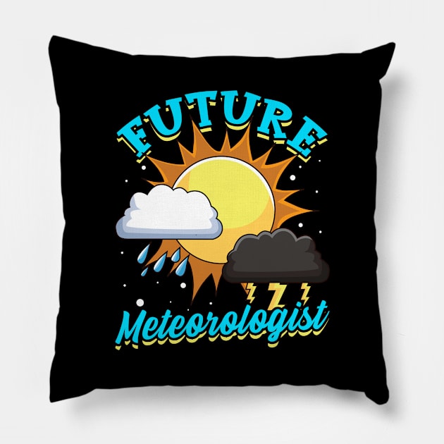 Cute & Funny Future Meteorologist Tornado Storm Pillow by theperfectpresents