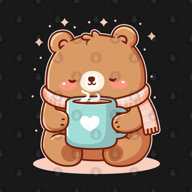 Bear Coffee Lover by JS Arts