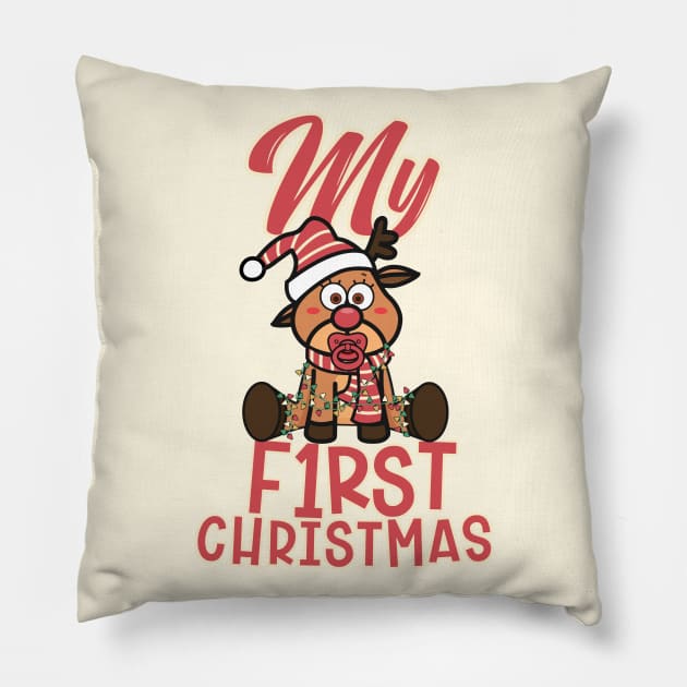 My First Christmas Pillow by Fitastic