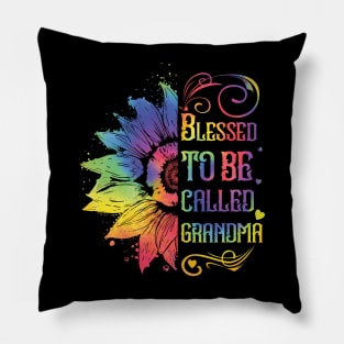 Sunflower Blessed To Be Called Grandma Mothers Day Pillow