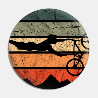 Retro Mountain Bike Cycling Bicycle Downhill MTB Pin