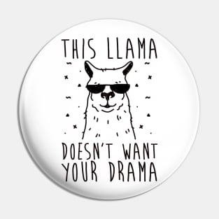 Llama Drama Pin