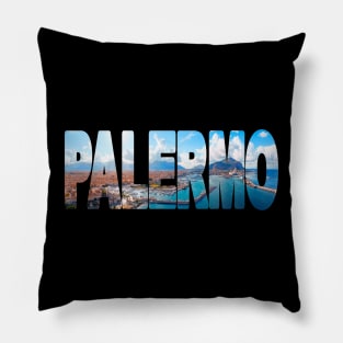 PALERMO - Sicily Italy Aerial View Pillow