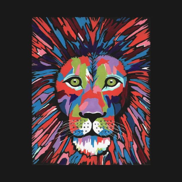 FLAMBOYANT Lion Painting by SartorisArt1