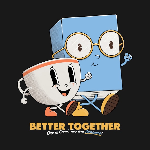 Coffee & Book - Better Together by zawitees