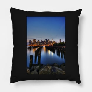 Blue Manhattan Pillow