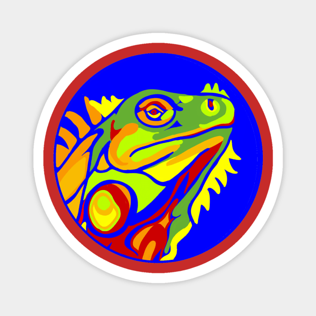 Magic Color Iguana - Dragon Lizard Magnet by Bits