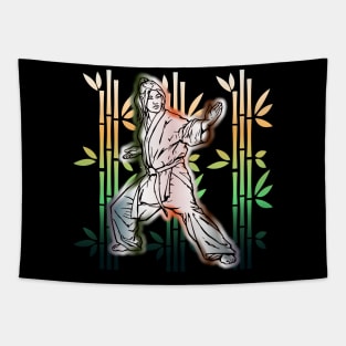 Karate Martial Arts Japanese Woman 676 Tapestry