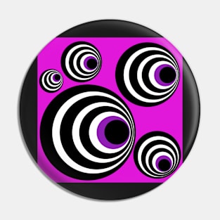 Optical Illusions, Visual Phenomena, circle pattern, pink version Pin