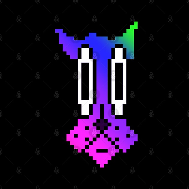Rainbow pixel pooch by TeachUrb