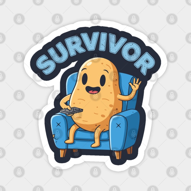 Potato Survivor Magnet by enrynz