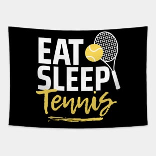 Eat Sleep Tennis Tapestry