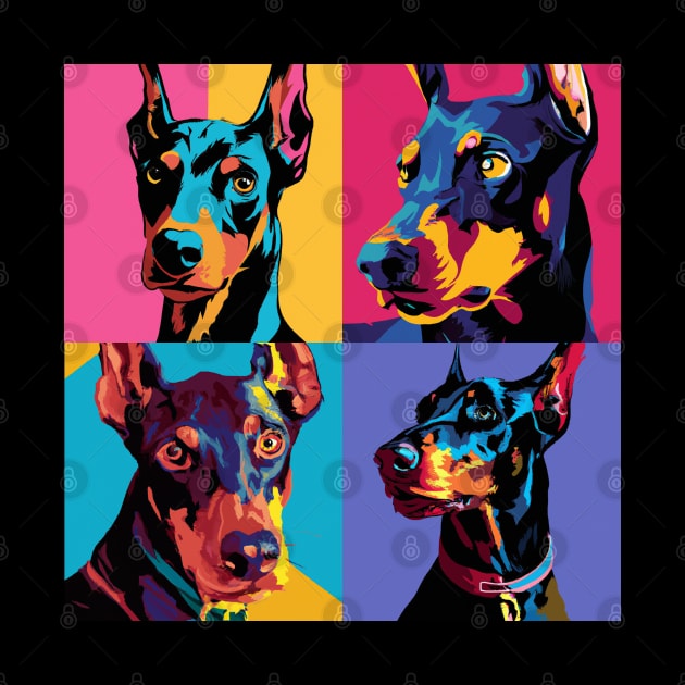 Doberman Pinscher Pop Art - Dog Lover Gifts by PawPopArt