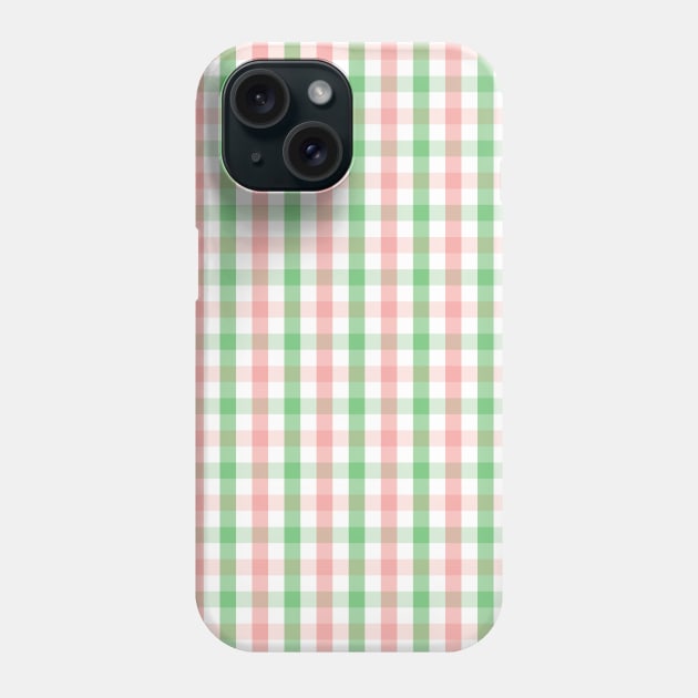 Peach Ice Cream & Key Lime Pie Tattersall Phone Case by PSCSCo