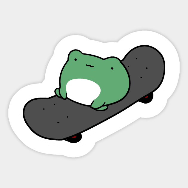 Skateboarding Frog' Sticker