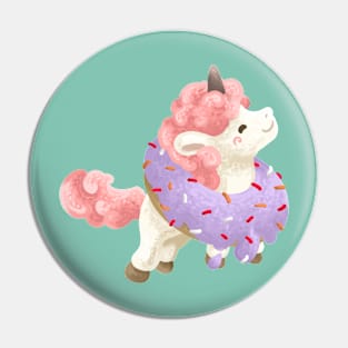 Unicorn in a Donut Pin