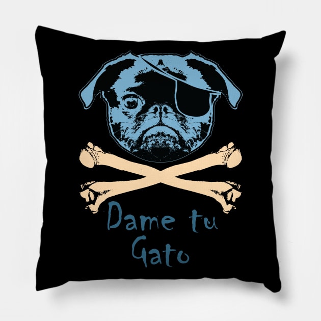 Dame Tu Gato (Give Me Your Cat) Pillow by PelagiosCorner