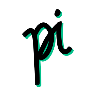 Greek Alphabet: pi (black-green) T-Shirt