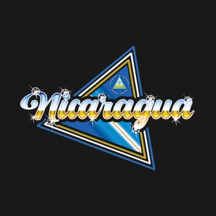 Nicaragua 80's Style design T-Shirt