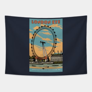 A Vintage Travel Art of London - England Tapestry