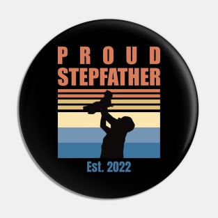 Proud Stepfather Est 2022 | First Time Stepfather | First Fathers Day Pin