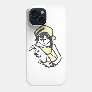 lady in yellow Phone Case