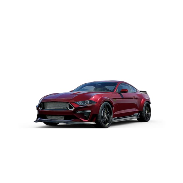 Mustang RTR Cartoon by Auto-Prints