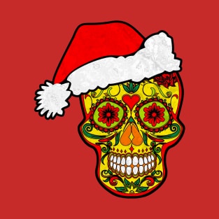Gothic Christmas - Smiling Sugar Skull Santa Claus 1 T-Shirt