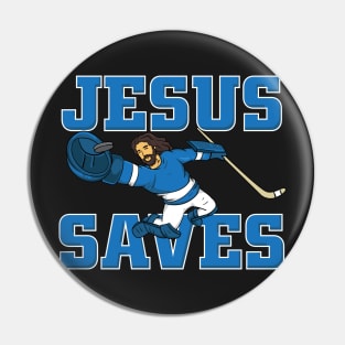 HOCKEY: Jesus Saves Pin