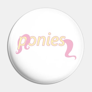 Ponies Typography - Fluttershy Pin