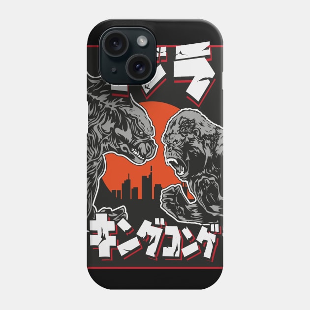 godzilla vs kong Phone Case by PaperHead