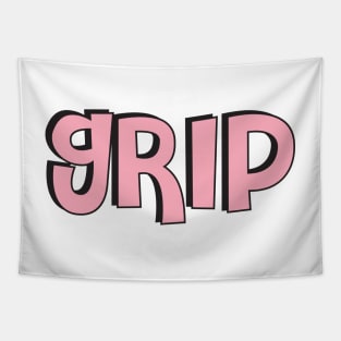 Film Crew On Set - Grip - Pink Text - Front Tapestry