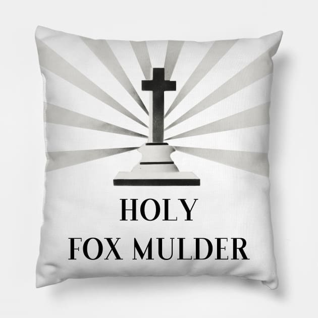 Holy Fox Mulder Pillow by missguiguitte