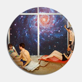 Galaxy View collage art Pin